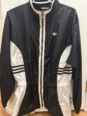 adidas Black and White Women's Track Bomber Jacket